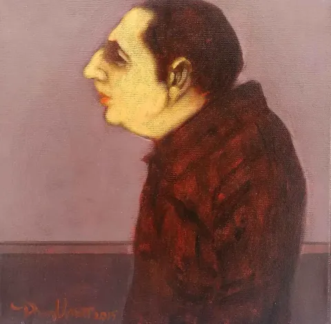"isimsiz" eseri ORHAN UMUT tarafından 2015 yılında 25x25 cm ölçülerinde Tuval üzeri akrilik boya tekniği ile yapılmıştır.