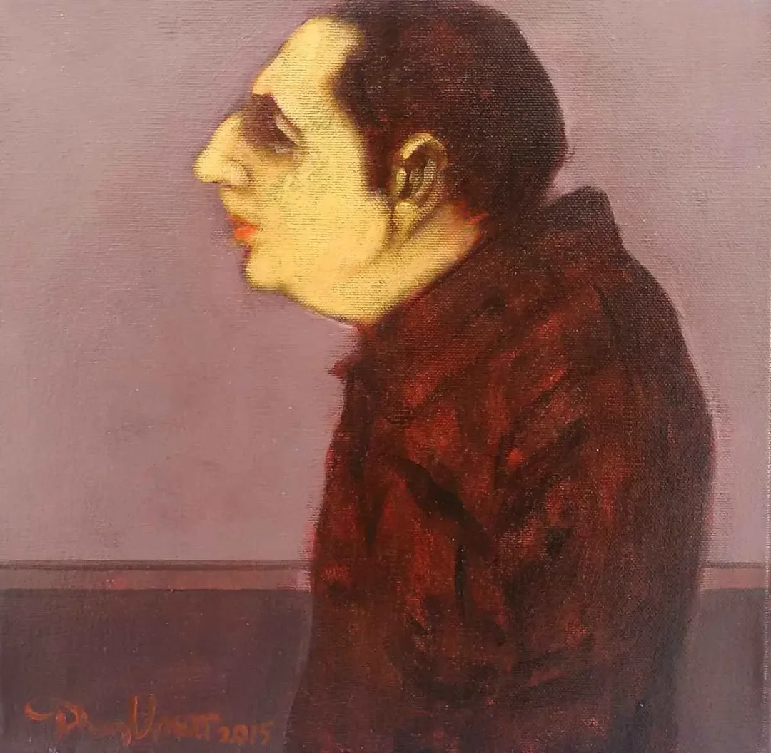 ORHAN UMUT — “isimsiz”, 2015 "isimsiz" eseri ORHAN UMUT tarafından 2015 yılında 25x25 cm ölçülerinde Tuval üzeri akrilik boya tekniği ile yapılmıştır.