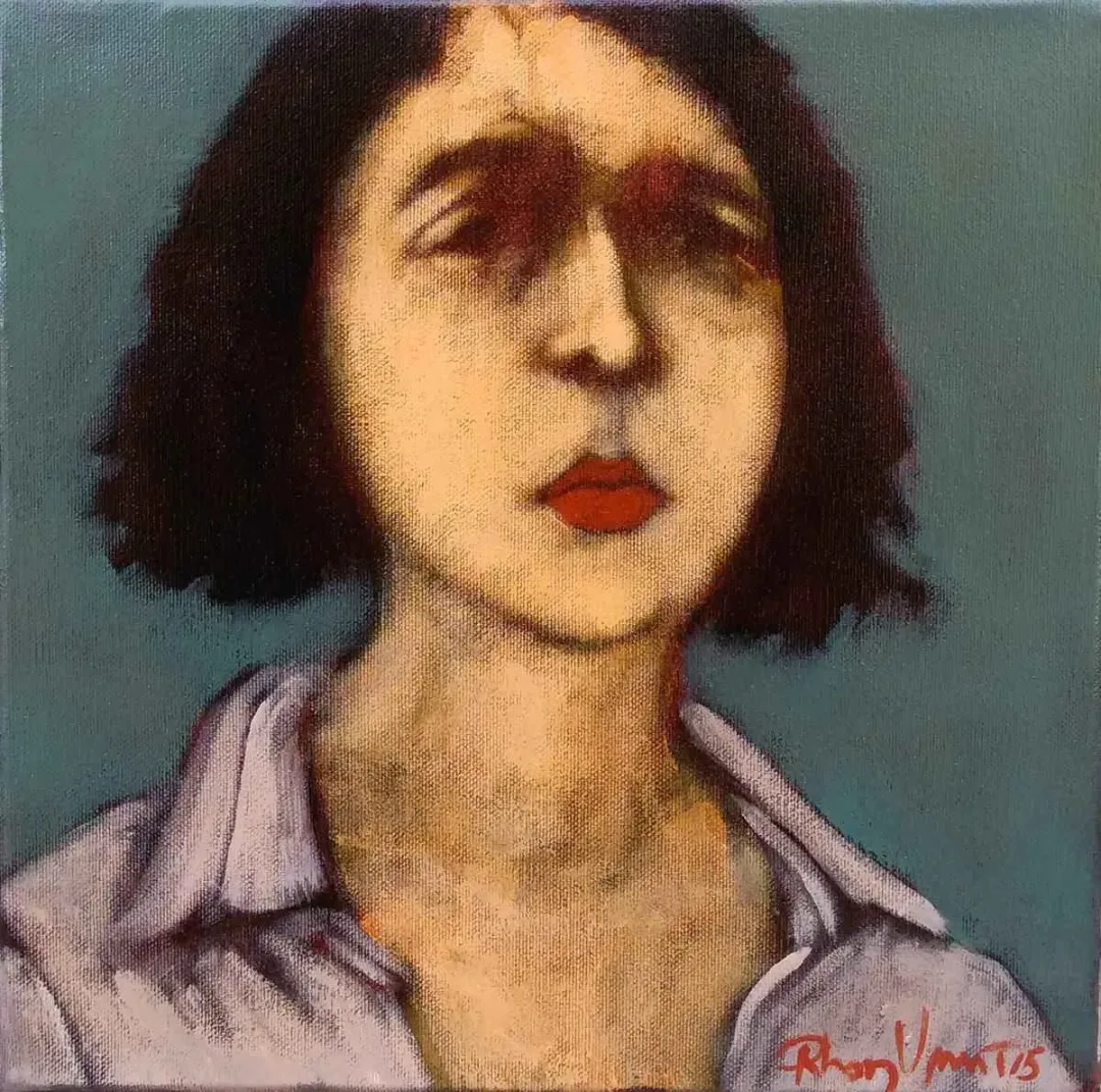 ORHAN UMUT — “isimsiz”, 2015 "isimsiz" eseri ORHAN UMUT tarafından 2015 yılında 25x25 cm ölçülerinde Tuval üzeri akrilik boya tekniği ile yapılmıştır.