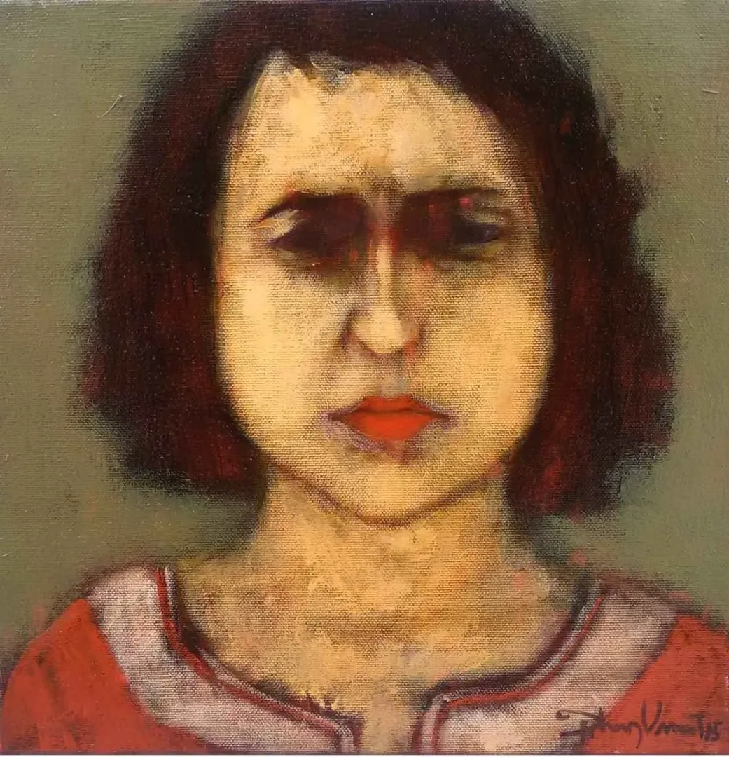 ORHAN UMUT — “isimsiz”, 2015 "isimsiz" eseri ORHAN UMUT tarafından 2015 yılında 25x25 cm ölçülerinde Tuval üzeri akrilik boya tekniği ile yapılmıştır.