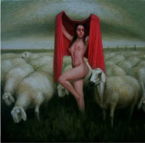 ÖMER EKEN — “isimsiz”, 2015 "isimsiz" eseri ÖMER EKEN tarafından 2015 yılında 25x25 cm ölçülerinde Tuval üzeri yağlı boya tekniği ile yapılmıştır.