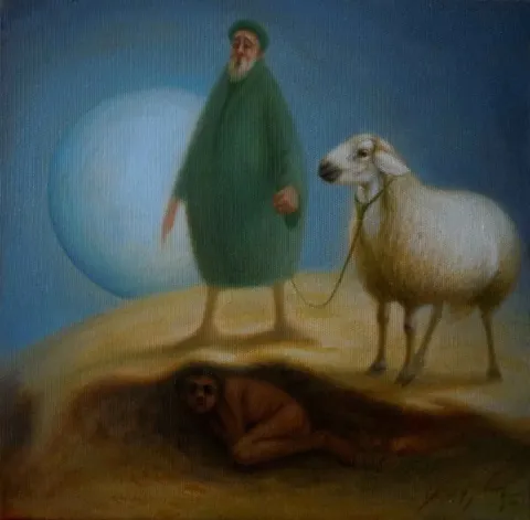 ÖMER EKEN — “isimsiz”, 2015 "isimsiz" eseri ÖMER EKEN tarafından 2015 yılında 25x25 cm ölçülerinde Tuval üzeri yağlı boya tekniği ile yapılmıştır.