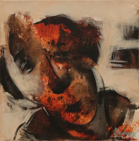ÖZDEN GEZER — “isimsiz”, 2015 "isimsiz" eseri ÖZDEN GEZER tarafından 2015 yılında 25x25 cm ölçülerinde Tuval üzeri akrilik boya tekniği ile yapılmıştır.
