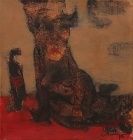 ÖZDEN GEZER — “isimsiz”, 2015 "isimsiz" eseri ÖZDEN GEZER tarafından 2015 yılında 25x25 cm ölçülerinde Tuval üzeri akrilik boya tekniği ile yapılmıştır.