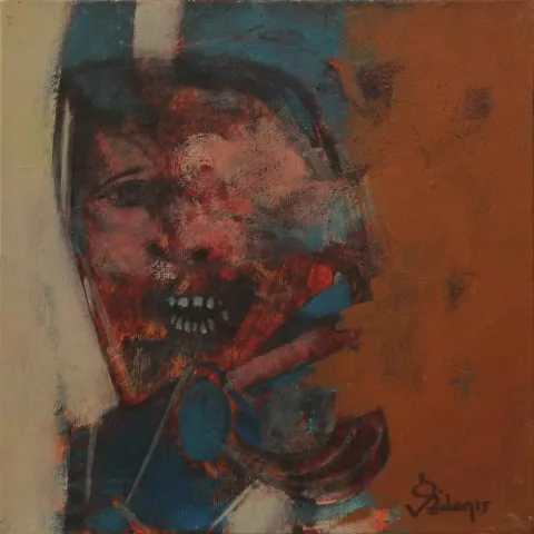 ÖZDEN GEZER — “isimsiz”, 2015 "isimsiz" eseri ÖZDEN GEZER tarafından 2015 yılında 25x25 cm ölçülerinde Tuval üzeri akrilik boya tekniği ile yapılmıştır.