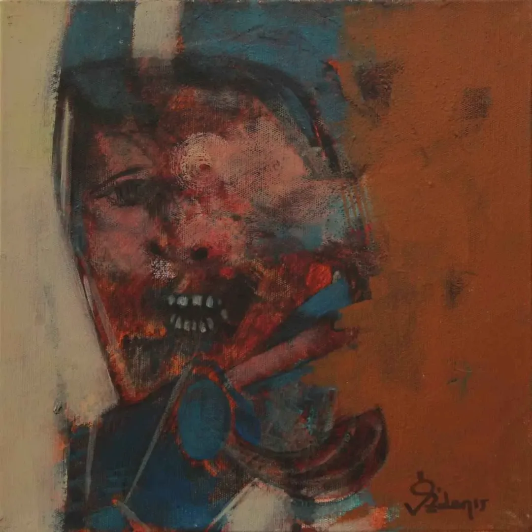 ÖZDEN GEZER — “isimsiz”, 2015 "isimsiz" eseri ÖZDEN GEZER tarafından 2015 yılında 25x25 cm ölçülerinde Tuval üzeri akrilik boya tekniği ile yapılmıştır.