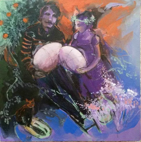 "isimsiz" eseri PERUZE HAMURCU tarafından 2015 yılında 25x25 cm ölçülerinde Tuval üzeri yağlı boya tekniği ile yapılmıştır.