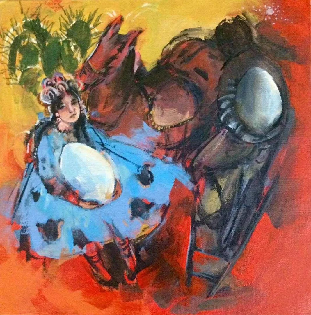 PERUZE HAMURCU — “isimsiz”, 2015 "isimsiz" eseri PERUZE HAMURCU tarafından 2015 yılında 25x25 cm ölçülerinde Tuval üzeri yağlı boya tekniği ile yapılmıştır.