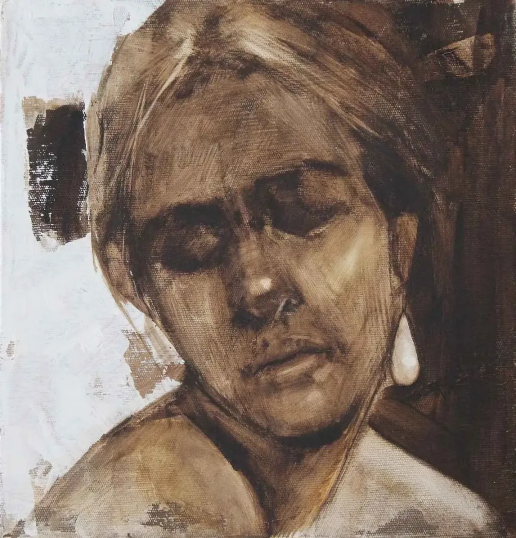 SEMA ÖCAL — “isimsiz”, 2015 "isimsiz" eseri SEMA ÖCAL tarafından 2015 yılında 25x25 cm ölçülerinde Tuval üzeri akrilik boya tekniği ile yapılmıştır.
