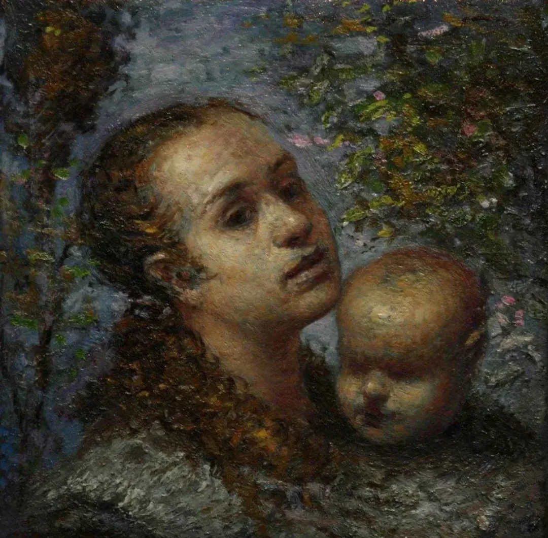 yakınlaştır "Anne ve bebek" eseri SERTAP YEĞİN tarafından 2015 yılında 25x25 cm ölçülerinde Tuval üzeri yağlı boya tekniği ile yapılmıştır.