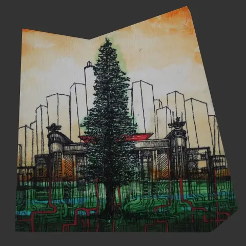 "isimsiz" eseri SEYDİ MURAT KOÇ tarafından 2015 yılında 25x25 cm ölçülerinde Karışık teknik tekniği ile yapılmıştır.