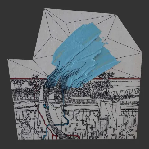 "isimsiz" eseri SEYDİ MURAT KOÇ tarafından 2015 yılında 25x25 cm ölçülerinde Karışık teknik tekniği ile yapılmıştır.