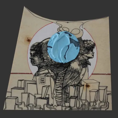 "isimsiz" eseri SEYDİ MURAT KOÇ tarafından 2015 yılında 25x25 cm ölçülerinde Karışık teknik tekniği ile yapılmıştır.
