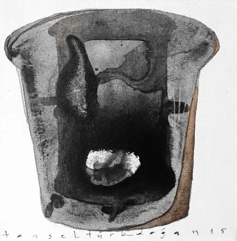 TANSEL TÜRKDOĞAN — “Sanatçı Nesneleri”, 2015 "Sanatçı Nesneleri" eseri TANSEL TÜRKDOĞAN tarafından 2015 yılında 25x25 cm ölçülerinde Tuval üzeri akrilik boya tekniği ile yapılmıştır.