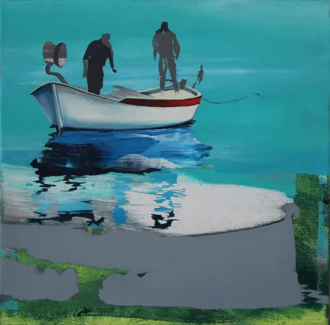 ÜMİT TÜRK — “isimsiz”, 2015 "isimsiz" eseri ÜMİT TÜRK tarafından 2015 yılında 25x25 cm ölçülerinde Tuval üzeri akrilik boya tekniği ile yapılmıştır.