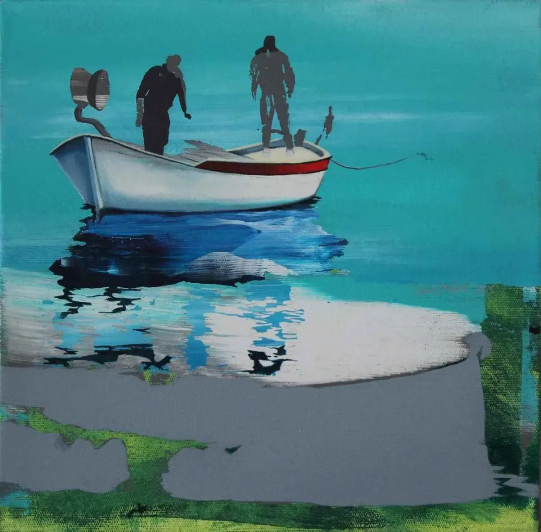 ÜMİT TÜRK — “isimsiz”, 2015 "isimsiz" eseri ÜMİT TÜRK tarafından 2015 yılında 25x25 cm ölçülerinde Tuval üzeri akrilik boya tekniği ile yapılmıştır.