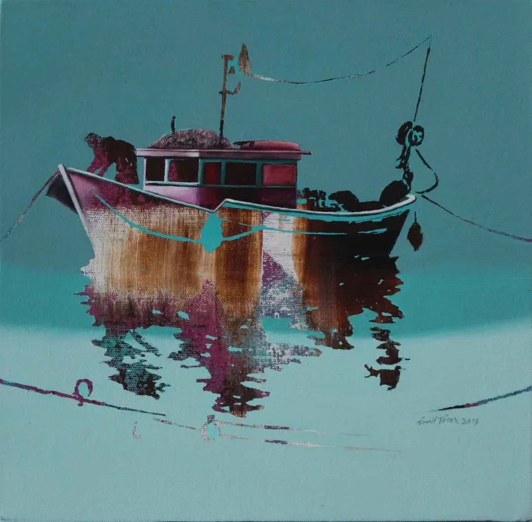 ÜMİT TÜRK — “isimsiz”, 2015 "isimsiz" eseri ÜMİT TÜRK tarafından 2015 yılında 25x25 cm ölçülerinde Tuval üzeri akrilik boya tekniği ile yapılmıştır.