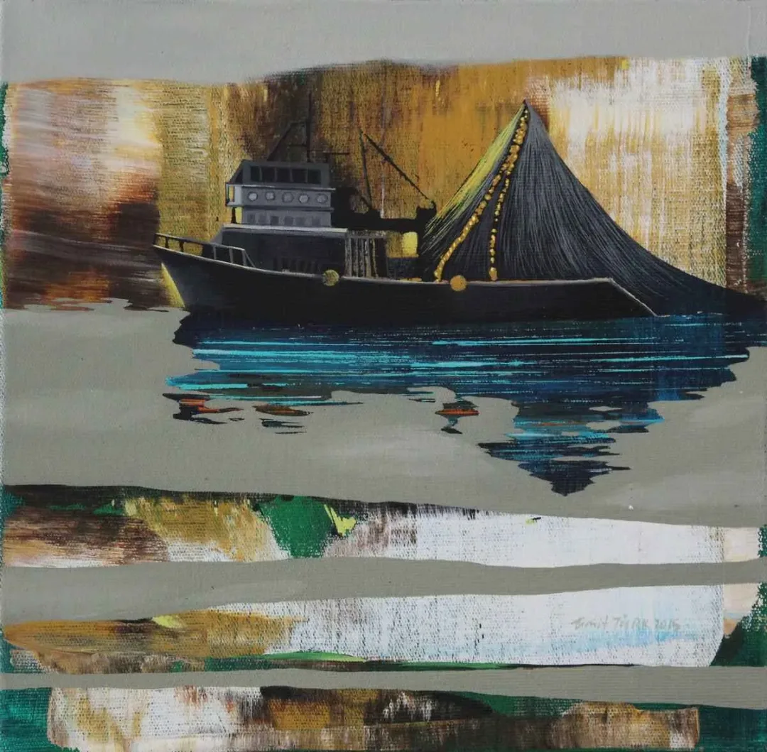 ÜMİT TÜRK — “isimsiz”, 2015 "isimsiz" eseri ÜMİT TÜRK tarafından 2015 yılında 25x25 cm ölçülerinde Tuval üzeri akrilik boya tekniği ile yapılmıştır.