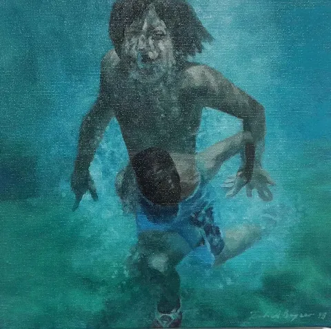 ZUHAL BAYSAR — “isimsiz”, 2015 "isimsiz" eseri ZUHAL BAYSAR tarafından 2015 yılında 25x25 cm ölçülerinde Tuval üzeri yağlı boya tekniği ile yapılmıştır.
