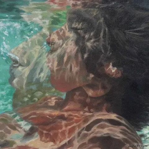 "isimsiz" eseri ZUHAL BAYSAR tarafından 2015 yılında 25x25 cm ölçülerinde Tuval üzeri yağlı boya tekniği ile yapılmıştır.