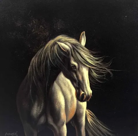 "isimsiz" eseri BEHZAT FEYZULLAH tarafından 2015 yılında 25x25 cm ölçülerinde Tuval üzeri yağlı boya tekniği ile yapılmıştır.