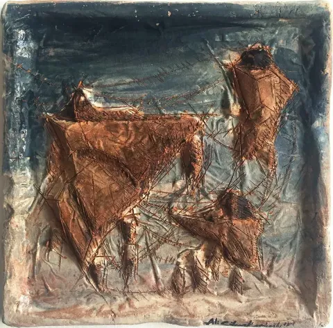 "isimsiz" eseri ALİ CİHAN KAYALIOĞLU tarafından 2015 yılında 25x25 cm ölçülerinde Seramik tekniği ile yapılmıştır.