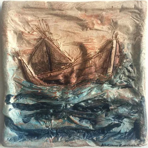 ALİ CİHAN KAYALIOĞLU — “isimsiz”, 2015 "isimsiz" eseri ALİ CİHAN KAYALIOĞLU tarafından 2015 yılında 25x25 cm ölçülerinde Seramik tekniği ile yapılmıştır.