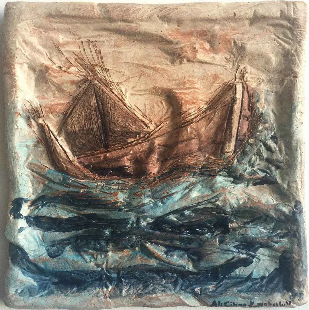 yakınlaştır "isimsiz" eseri ALİ CİHAN KAYALIOĞLU tarafından 2015 yılında 25x25 cm ölçülerinde Seramik tekniği ile yapılmıştır.