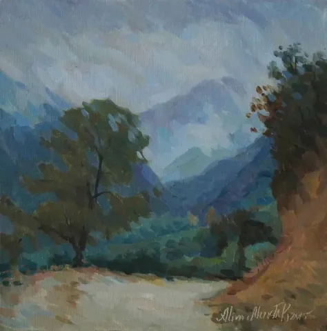 "isimsiz" eseri ALİM MUHTAR tarafından 2015 yılında 25x25 cm ölçülerinde Tuval üzeri yağlı boya tekniği ile yapılmıştır.
