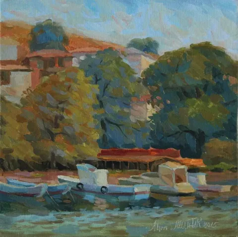 "isimsiz" eseri ALİM MUHTAR tarafından 2015 yılında 25x25 cm ölçülerinde Tuval üzeri yağlı boya tekniği ile yapılmıştır.