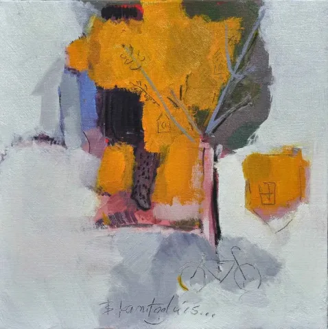 BARAN KAMİLOĞLU — “Turuncu Ağaç”, 2015 "Turuncu Ağaç" eseri BARAN KAMİLOĞLU tarafından 2015 yılında 25x25 cm ölçülerinde Tuval üzeri yağlı boya tekniği ile yapılmıştır.