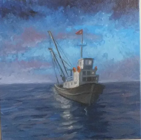 DEVRİM DEMİRAL — “Motor”, 2015 "Motor" eseri DEVRİM DEMİRAL tarafından 2015 yılında 25x25 cm ölçülerinde Tuval üzeri yağlı boya tekniği ile yapılmıştır.