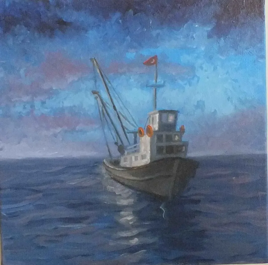 yakınlaştır "Motor" eseri DEVRİM DEMİRAL tarafından 2015 yılında 25x25 cm ölçülerinde Tuval üzeri yağlı boya tekniği ile yapılmıştır.