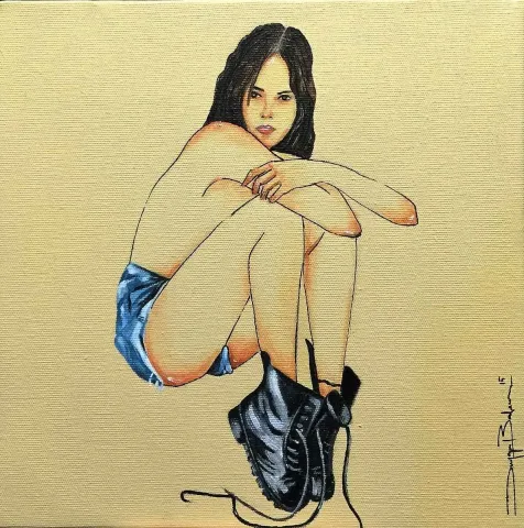 DUYGU BALCI KÜPELİ — “isimsiz”, 2015 "isimsiz" eseri DUYGU BALCI KÜPELİ tarafından 2015 yılında 25x25 cm ölçülerinde Tuval üzeri yağlı boya tekniği ile yapılmıştır.