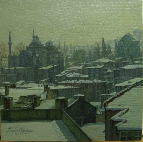 "isimsiz" eseri BEŞİR SARPÇA tarafından 2015 yılında 25x25 cm ölçülerinde Tuval üzeri yağlı boya tekniği ile yapılmıştır.
