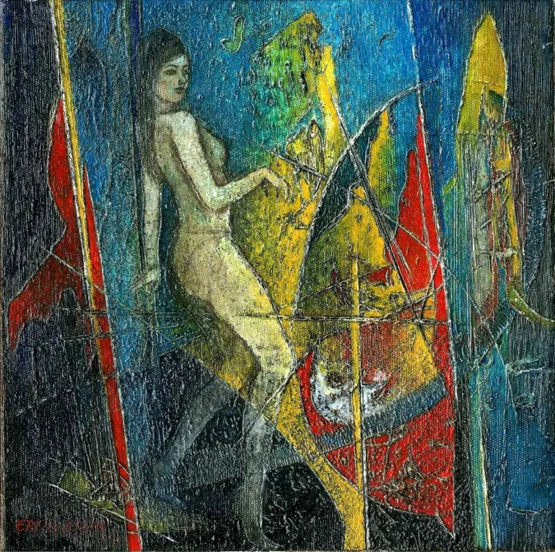 ERKİN KESKİN — “isimsiz”, 2015 "isimsiz" eseri ERKİN KESKİN tarafından 2015 yılında 25x25 cm ölçülerinde Tuval üzeri yağlı boya tekniği ile yapılmıştır.