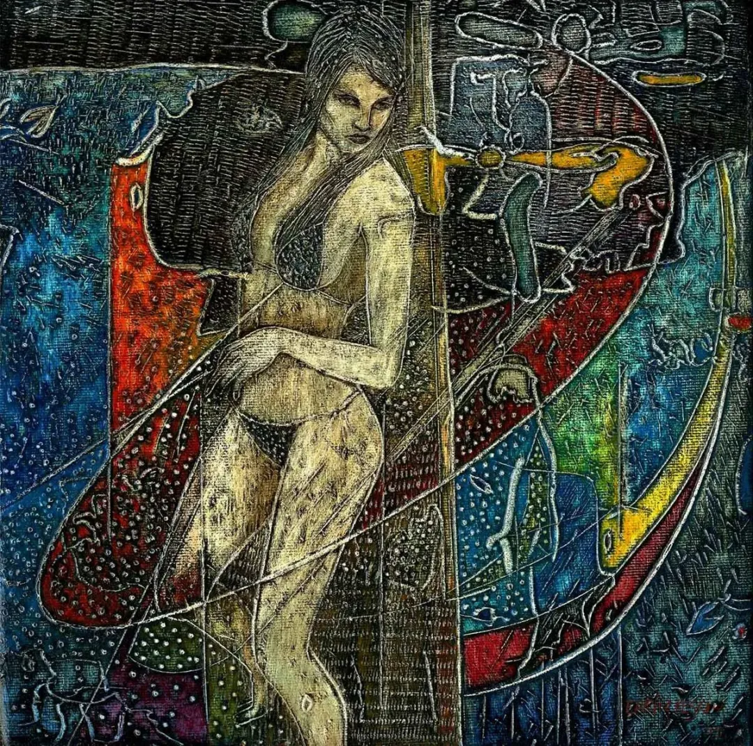 ERKİN KESKİN — “isimsiz”, 2015 "isimsiz" eseri ERKİN KESKİN tarafından 2015 yılında 25x25 cm ölçülerinde Tuval üzeri yağlı boya tekniği ile yapılmıştır.