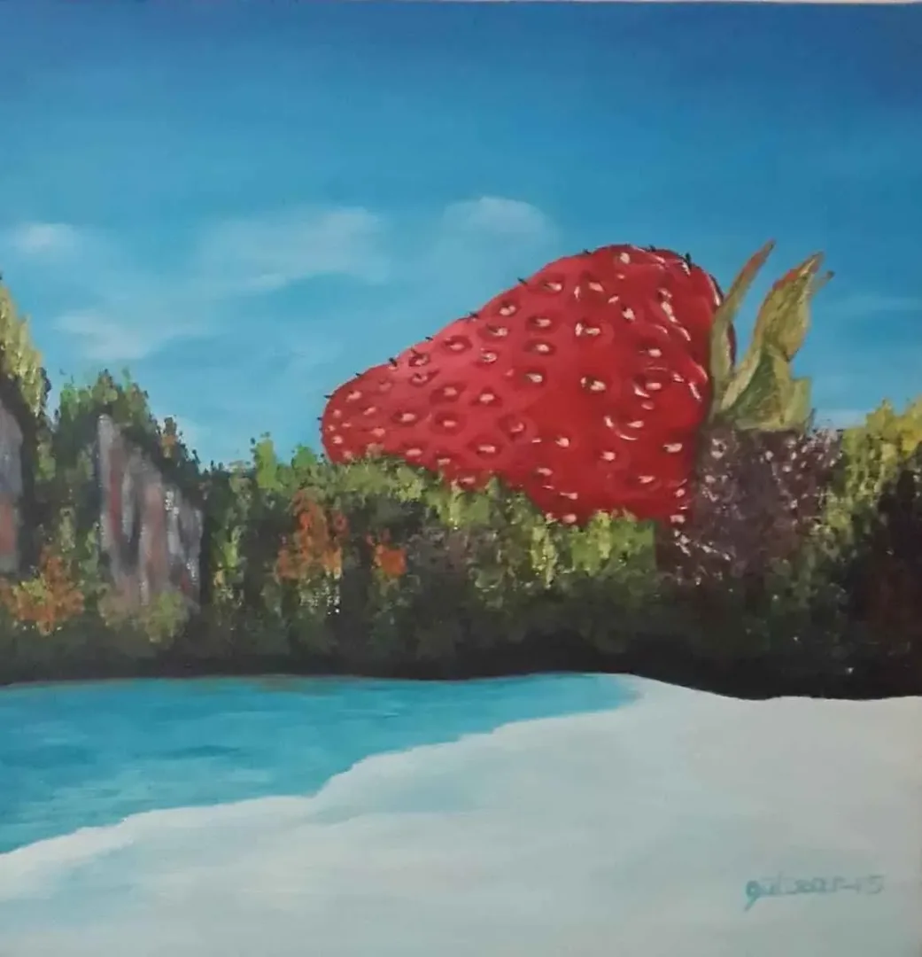 GÜLİZAR YAMAK — “isimsiz”, 2015 "isimsiz" eseri GÜLİZAR YAMAK tarafından 2015 yılında 25x25 cm ölçülerinde Tuval üzeri yağlı boya tekniği ile yapılmıştır.