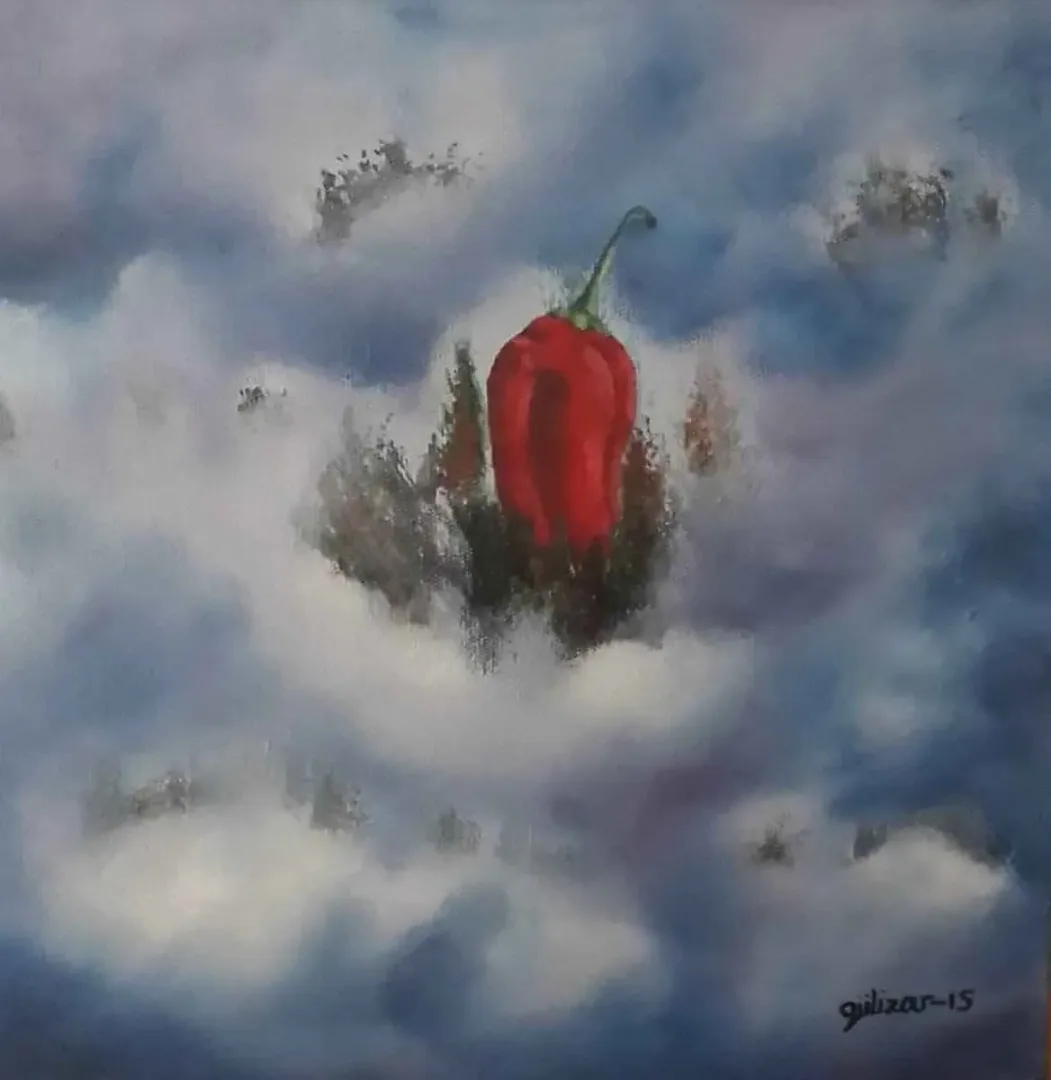 GÜLİZAR YAMAK — “isimsiz”, 2015 "isimsiz" eseri GÜLİZAR YAMAK tarafından 2015 yılında 25x25 cm ölçülerinde Tuval üzeri yağlı boya tekniği ile yapılmıştır.