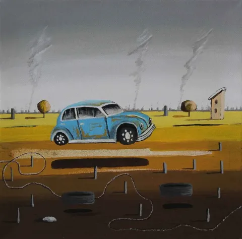 HAKAN ADA — “isimsiz”, 2015 "isimsiz" eseri HAKAN ADA tarafından 2015 yılında 25x25 cm ölçülerinde Tuval üzeri akrilik boya tekniği ile yapılmıştır.