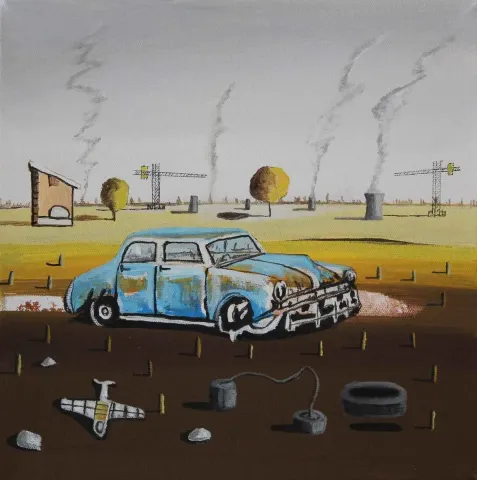 HAKAN ADA — “isimsiz”, 2015 "isimsiz" eseri HAKAN ADA tarafından 2015 yılında 25x25 cm ölçülerinde Tuval üzeri akrilik boya tekniği ile yapılmıştır.