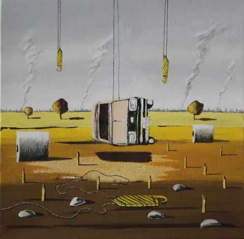HAKAN ADA — “isimsiz”, 2015 "isimsiz" eseri HAKAN ADA tarafından 2015 yılında 25x25 cm ölçülerinde Tuval üzeri akrilik boya tekniği ile yapılmıştır.