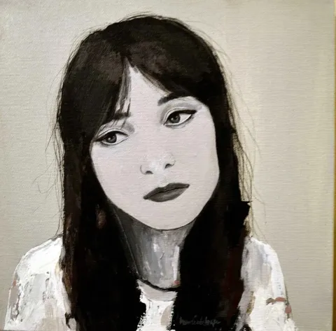 HAMİDE BAŞER — “isimsiz”, 2015 "isimsiz" eseri HAMİDE BAŞER tarafından 2015 yılında 25x25 cm ölçülerinde Tuval üzeri akrilik boya tekniği ile yapılmıştır.