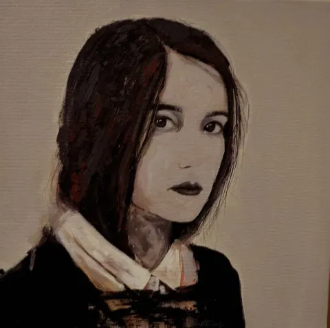 HAMİDE BAŞER — “isimsiz”, 2015 "isimsiz" eseri HAMİDE BAŞER tarafından 2015 yılında 25x25 cm ölçülerinde Tuval üzeri akrilik boya tekniği ile yapılmıştır.
