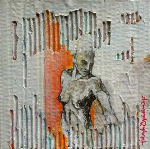 "Ünzile" eseri HÜSEYİN ÖZNÜLÜER tarafından 2015 yılında 25x25 cm ölçülerinde Karışık teknik tekniği ile yapılmıştır.