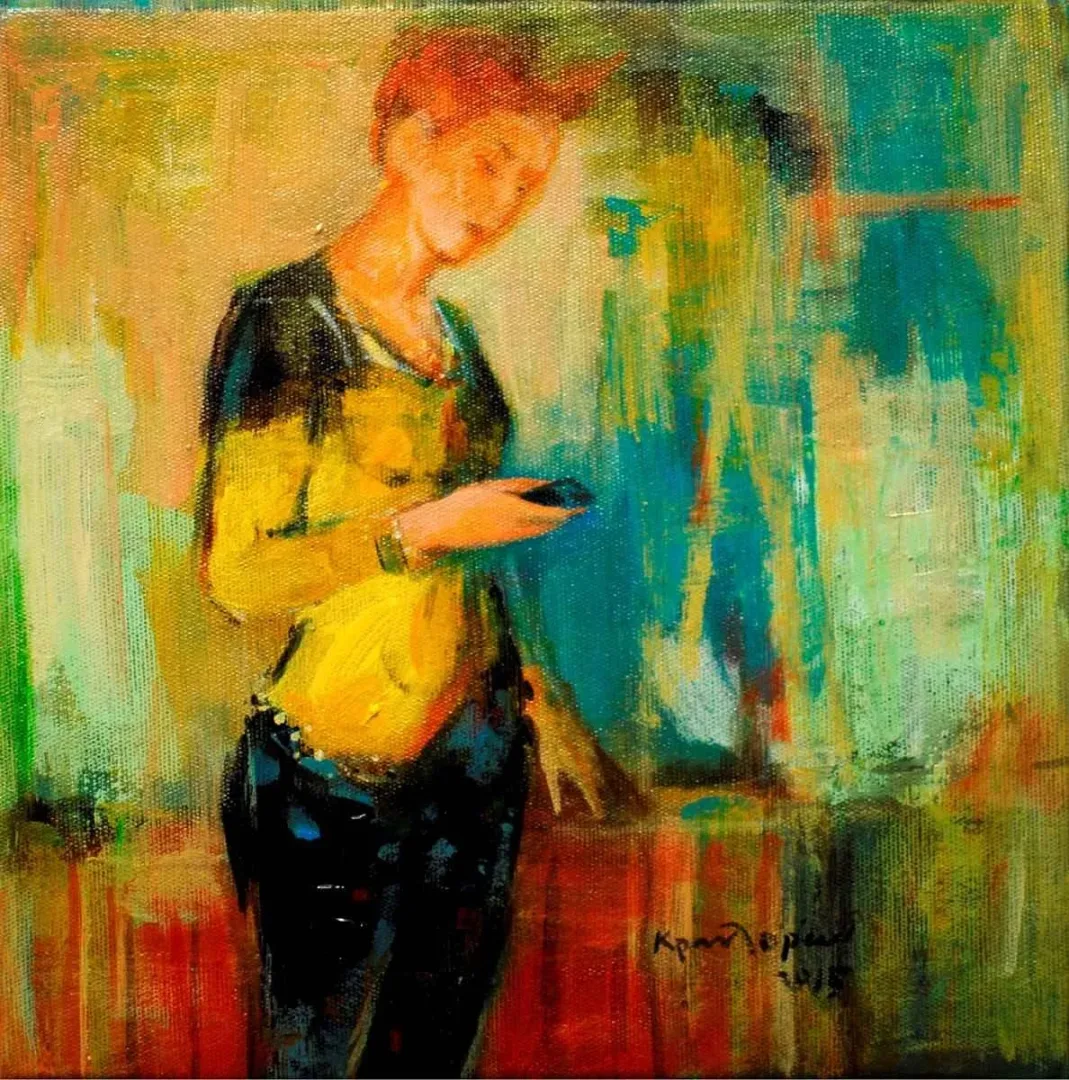 KEMAL TOPÇU — “isimsiz”, 2015 "isimsiz" eseri KEMAL TOPÇU tarafından 2015 yılında 25x25 cm ölçülerinde Tuval üzeri akrilik boya tekniği ile yapılmıştır.