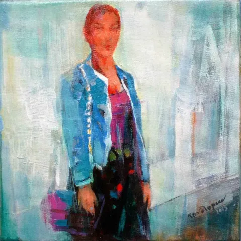KEMAL TOPÇU — “isimsiz”, 2015 "isimsiz" eseri KEMAL TOPÇU tarafından 2015 yılında 25x25 cm ölçülerinde Tuval üzeri akrilik boya tekniği ile yapılmıştır.