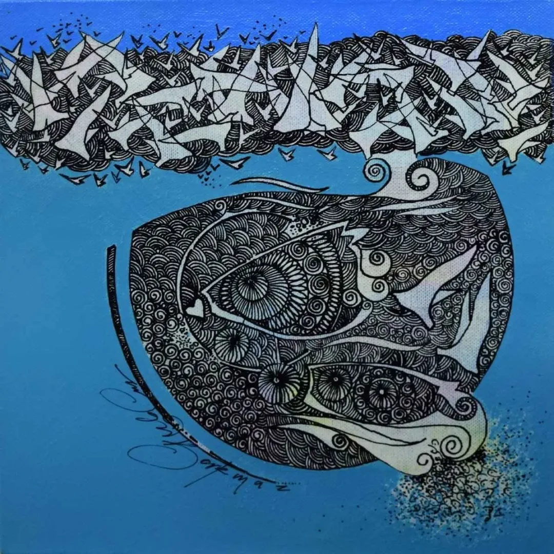 ENGİN KORKMAZ — “isimsiz”, 2015 "isimsiz" eseri ENGİN KORKMAZ tarafından 2015 yılında 25x25 cm ölçülerinde Tuval üzeri akrilik boya tekniği ile yapılmıştır.