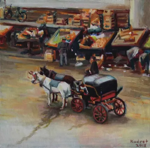 "isimsiz" eseri KUDRET TÜRKÜM tarafından 2015 yılında 25x25 cm ölçülerinde Tuval üzeri akrilik boya tekniği ile yapılmıştır.