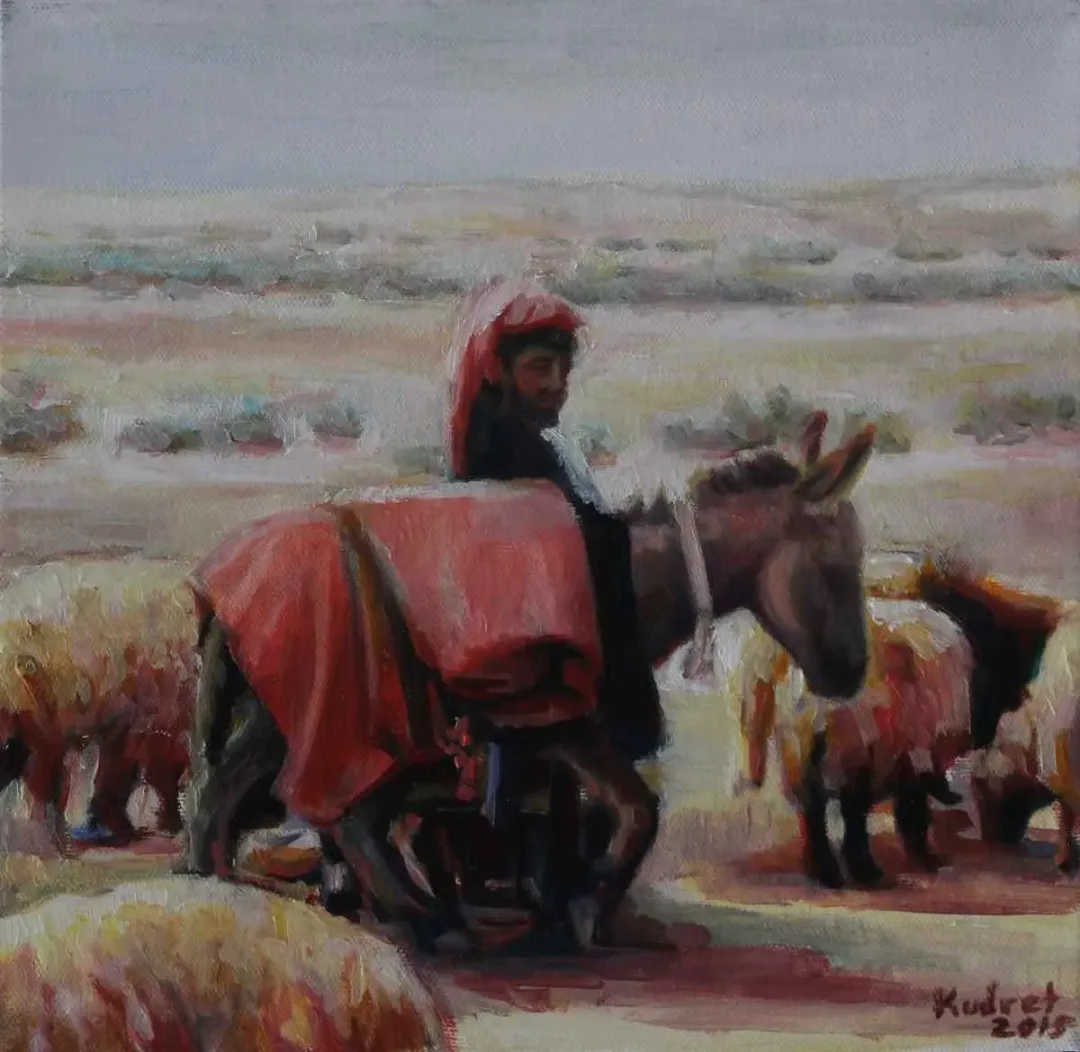 KUDRET TÜRKÜM — “isimsiz”, 2015 "isimsiz" eseri KUDRET TÜRKÜM tarafından 2015 yılında 25x25 cm ölçülerinde Tuval üzeri akrilik boya tekniği ile yapılmıştır.